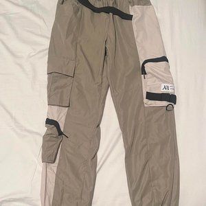 JK Attire Womens Utility Cargo Pants - Green, Size M